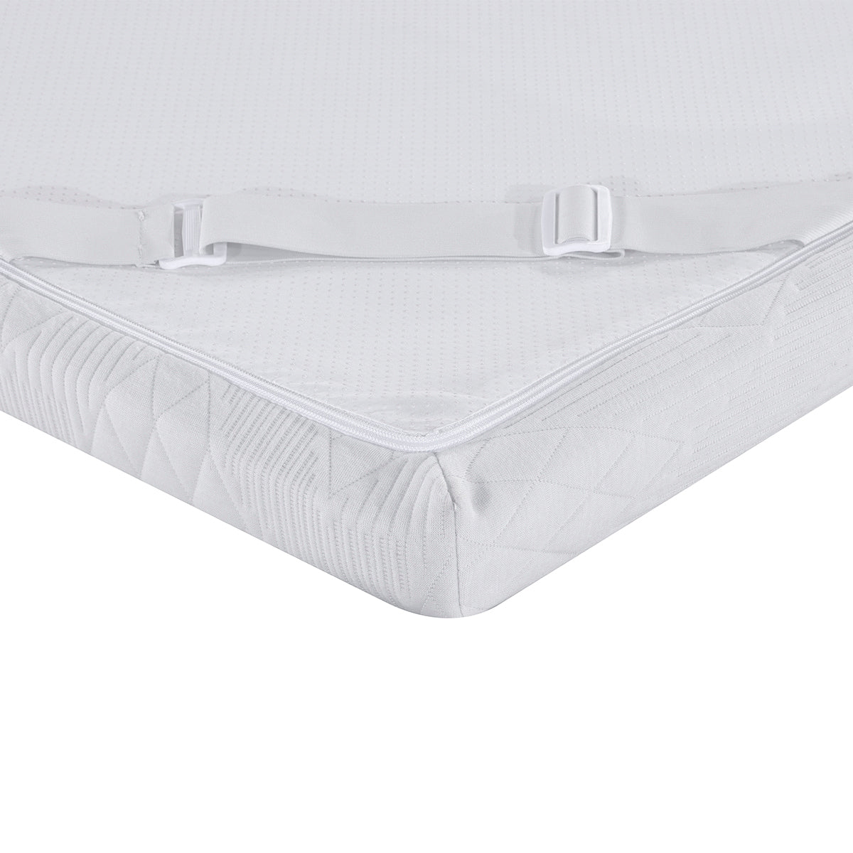 Détail sangle dessous surmatelas 5,3cm SENHO PLUME 90x190cm